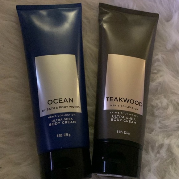 Men’s Bath and Body Works Ocean & Teakwood Ultimate Hydration Body Cream Set - Picture 1 of 4